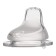 Nipple - jacket, soft nose, wide throat, from 9 months, silicone