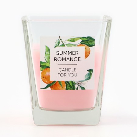 Aromatic candle in a glass "Summer Romance": melon, 6.8 x 8 cm.-3