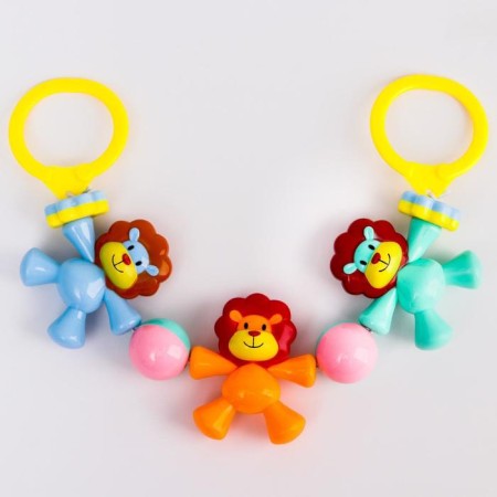 Stretching to a stroller/crib "Lion", 3 toys, color mix, crush me-1