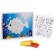 Set for creativity: EVA applique with crumbs and coloring - stickers "Sea inhabitants"