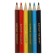 Mini pencils, 6 colors, "Kalyak-Malyak", hexagonal short