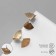 Earrings Metal "Fan", Color Gold