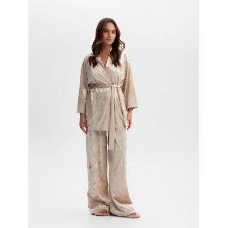 Female set (jacket, trousers) KAFTAN VELVET p. 52-54, beige-5