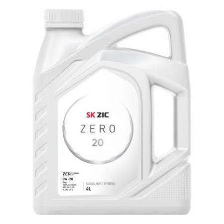 Motor oil ZIC Zero 0W-20, API SP ILSAC, synthetic, 4 liters