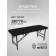 Cosmetological couch with a face for Massage Strong SV, size 190 × 70 × 68-84 cm, black color