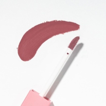 Matte persistent liquid lipstick shade Point, pink universal nude, 7 ml-1