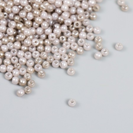 A set of plastic beads "Astra", 3 mm, 25 g, gray