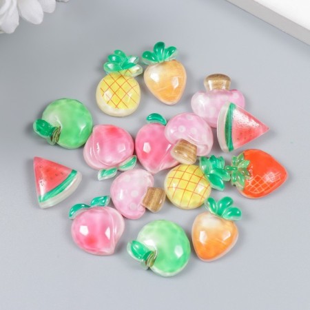Decor for creativity Plastic "Fruit" mix 1.6x1.5 cm