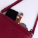 Women's bag, 24*6*14, depth on the valve, regure is a belt, red