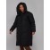 Coat insulated winter female, size 48, black color