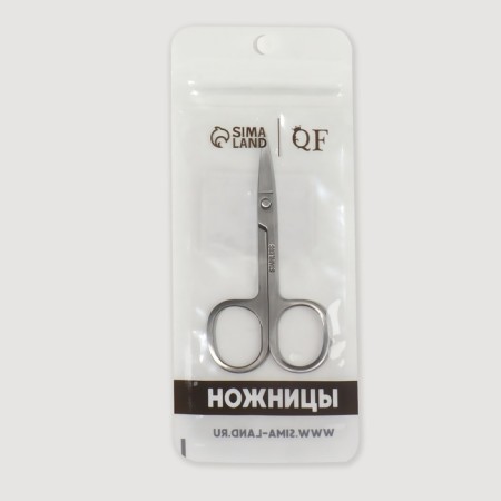 Scissors manicure, bent, 9 cm, silver color-2