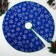 A clearing under the Christmas tree "Cozy fairy tale" Snowflake, D-87 cm, blue