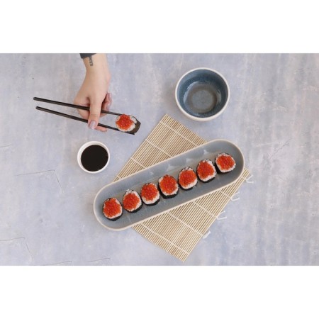 Porcelain dish for supply to Magistro Ocean, 33 × 10 × 3 cm, blue color-9