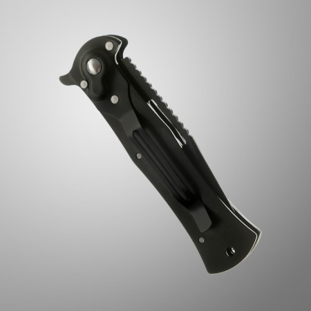 Folding knife, automatic "whist" steel - 420, handle - steel, 20 cm-1