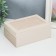 Casket to the leatherette for jewelry "Milk python" Combined 7.5x14x20 cm