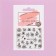Slider - Nail design "Floral Print", packing 6 pcs, black color