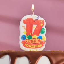 Candle for cake the number 