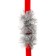 Carnival staff "Christmas tree", collapsible, silver, tinsel, length 160 cm