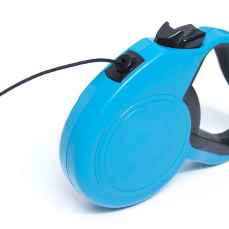 Roulette "Piggon" classic, with a rubberized handle, 8 m, up to 50 kg, cable, blue-2