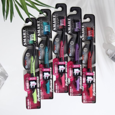 SPLL toothbrush Black of average stiffness,-3