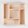 Wooden box "Labyrinth" 25x25x5 cm, natural color