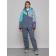 Ski suit, size 42, turquoise color