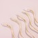 Candles for cake twisted "serpentine", 10 pcs, cocktail, golden, 15 cm
