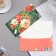 Money envelope "Happy Birthday!" embossing, bouquet, 16.5x8.5 cm