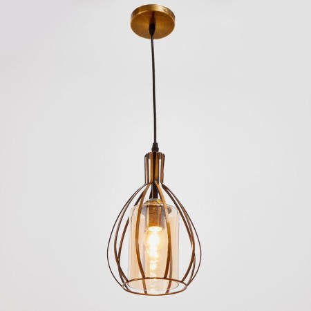 Lamp Bayerlux 59812/1 E27 40W bronze 17x17x28-128 cm