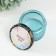 Bank for candles glass with a lid "Magic candles" 120 ml blue, round 5x7x7 cm