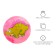 Children's ball "Dinosaurics", D = 25 cm, 60 g, pink color, Mix drawing