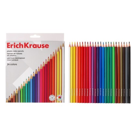 Pencils 24 colors Erichkrause hexagonal plastic with euro suspension-5