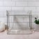 Organizer for storing cosmetics/accessories, two -level, with handles, 31 × 20 × 29 cm, black/silver color