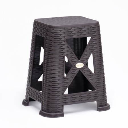 Sodium stool "Armhi", 35 x 37.5 x 45.5 cm, dark brown-1