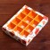 New Year. Box under 12 sweets "Mandarins", 19 x 15 x 3.6 cm, confectionery packaging