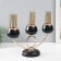 Summary Metal for 3 candles "Dark Knight" black matte with gold 36x24x12 cm