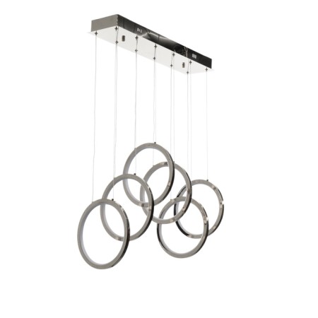 Lamp with DDD "Lorein" LED 60W 3000-6000K black chrome 55.5x25x25-125 cm