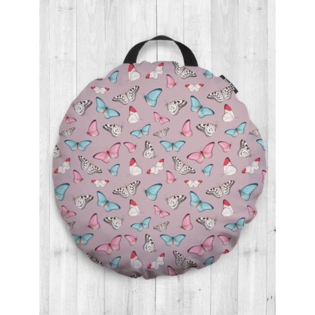 Pillow Sidushka "abundance of butterflies", decorative, d = 52 cm