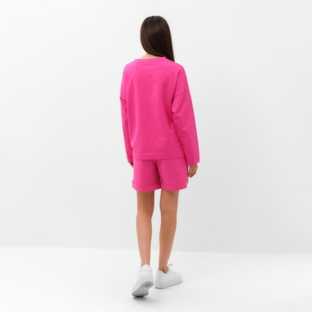 Women's costume (sweatshirt and shorts) Mist, p. 48-50, pink-3