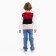 Vest for a boy, red/beige color, height 92 cm