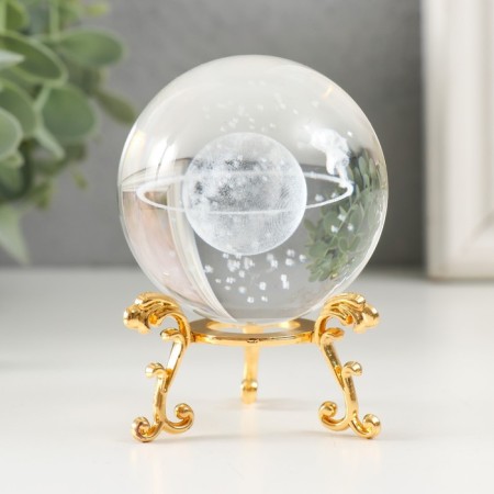 Souvenir glass "Baby in space" d = 6 cm openwork stand 6x6x8.1 cm-2