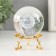 Souvenir glass "Baby in space" d = 6 cm openwork stand 6x6x8.1 cm