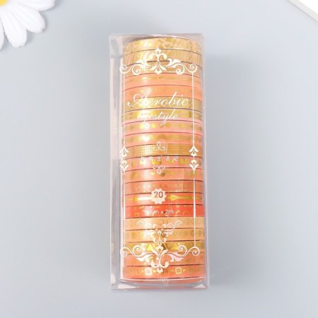 Sticky tape Paper "Citrus" set 20 pcs width. 0.5 cm dl. 2 m 4x10 cm-4
