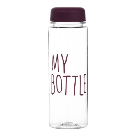 Water bottle, 500 ml, My Bottle, 19 x 6 cm, bag included, mix-7