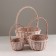 A set of 3pcs of 3pcs, D26x13xh36cm, natural, willow