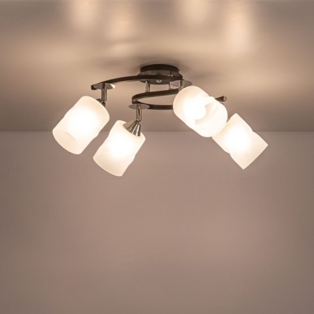 Ceiling chandelier Citilux "Sierra" CL119241, 41x30x18.5 cm, 4x75W, E27, Black Color Black-4
