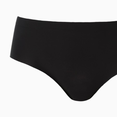 Panties female slips are seamless, black color, size 52 (2xl)-6