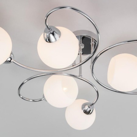 Tulia chandelier, 6x40W E27, color chrome-1