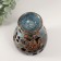 Aroma lamp ceramics "Field flower" brown 9x9.5x13.5 cm