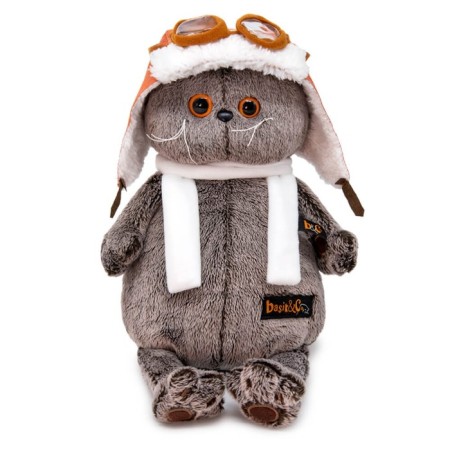 Soft toy "Basik in a helmet and scarf", 19 cm